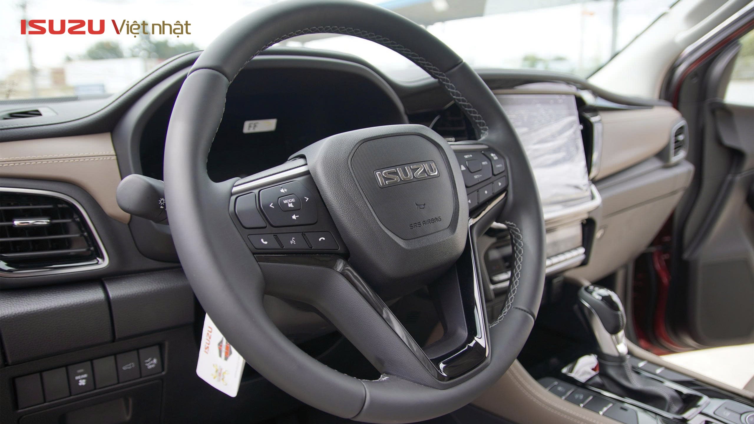 Vô lăng bọc da ISUZU Mu-X Sport 4x4 AT