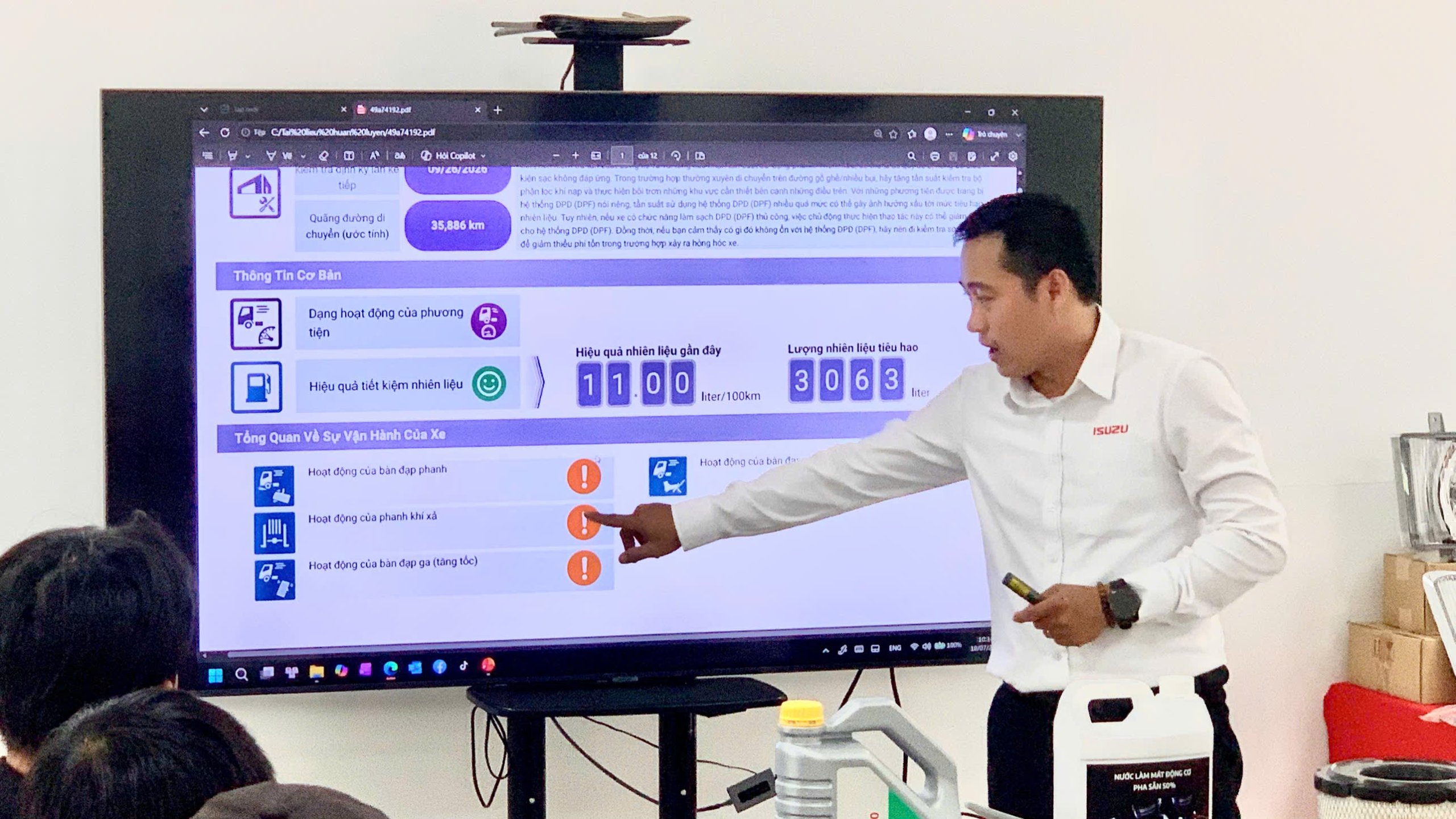 Giải thích báo cáo sức khỏe xe "Health Report"